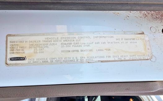 2013 Freightliner Cascadia 125 (TK1354)