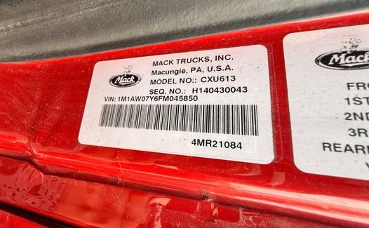2015 Mack Pinnacle CXU613 (TK5850)
