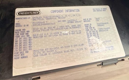 2016 Freightliner CA 125 (TK7613)