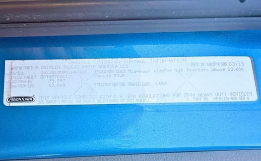 2016 Freightliner CA 125 (TK7609)