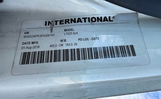 2019 International LT625 (TK9142)