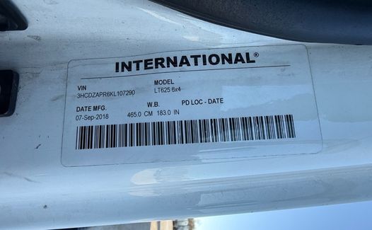 2019 International LT625 (TK7290)