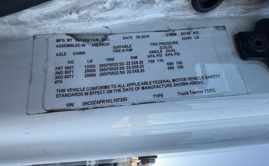 2019 International LT625 (TK7293)