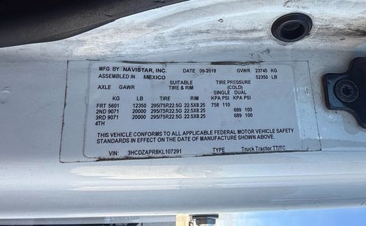 2019 International LT625 (TK7291)