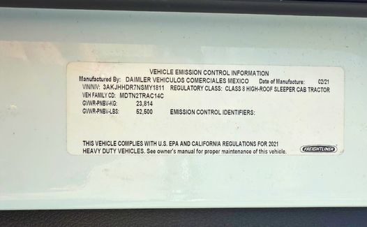 2022 Freightliner Cascadia 126 (TK1811)