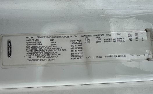 2022 Freightliner Cascadia 126 (TK1601)