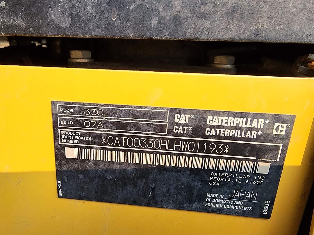 2019 CAT 336FL Crawler Excavator (EX1193)