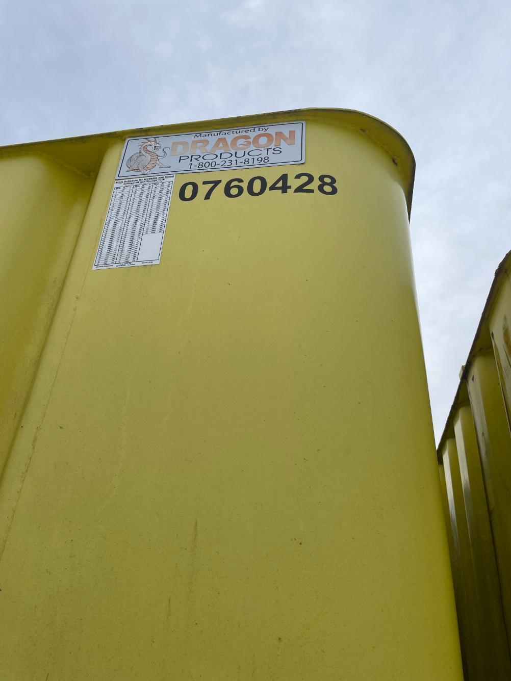 2010 Dragon Flat Top Frac Tank (#0760428)