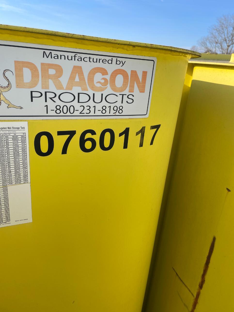 2010 Dragon Flat Top Frac Tank (#0760117)