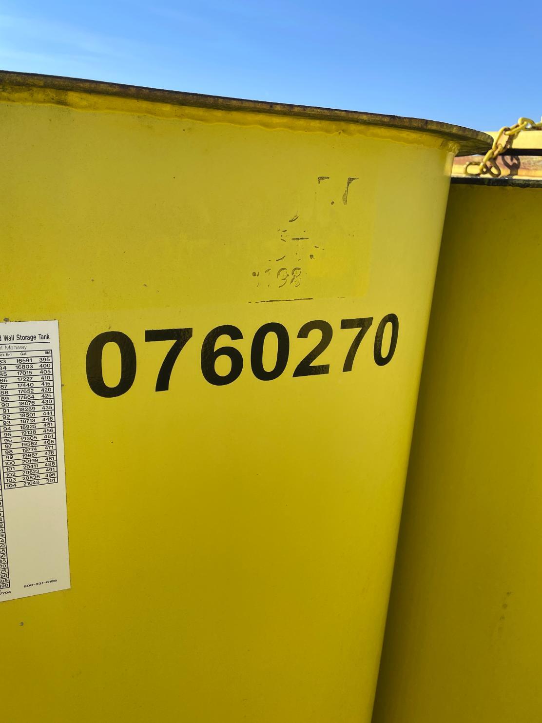 2010 Dragon Flat Top Frac Tank (#0760270)