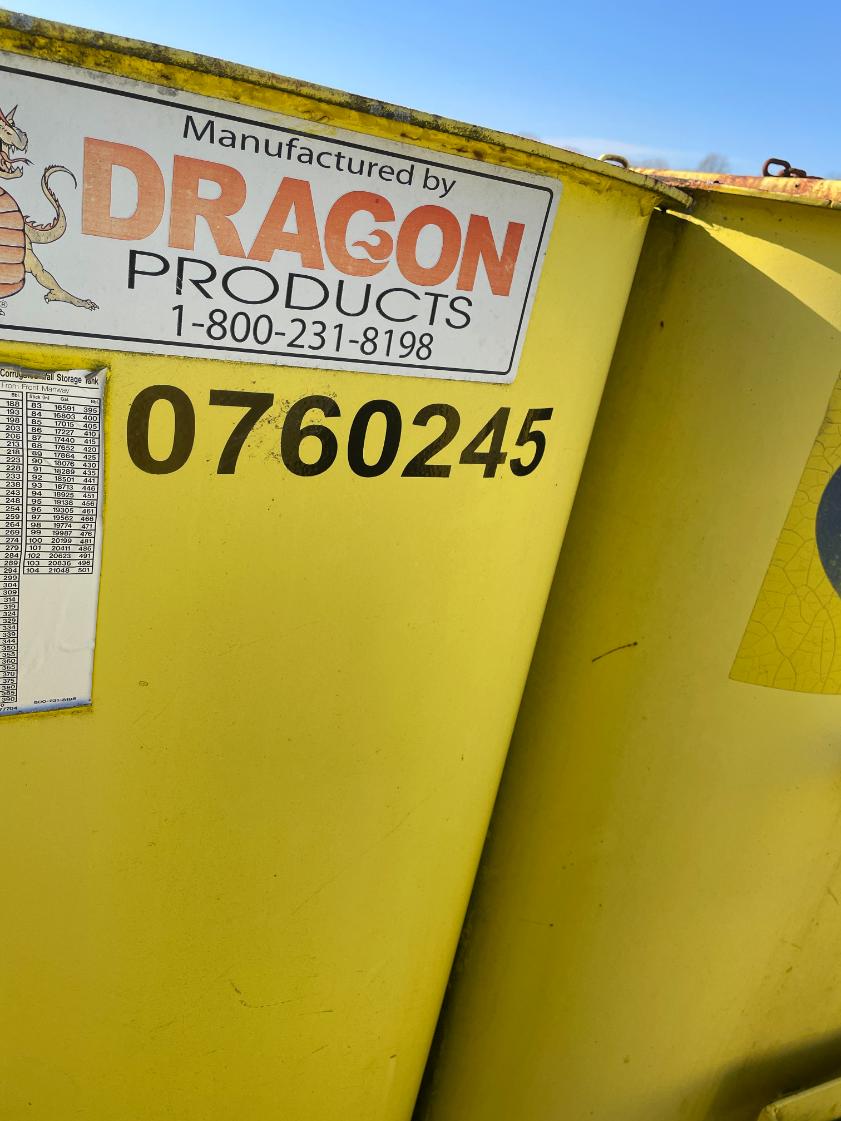 2010 Dragon Flat Top Frac Tank (#0760245)