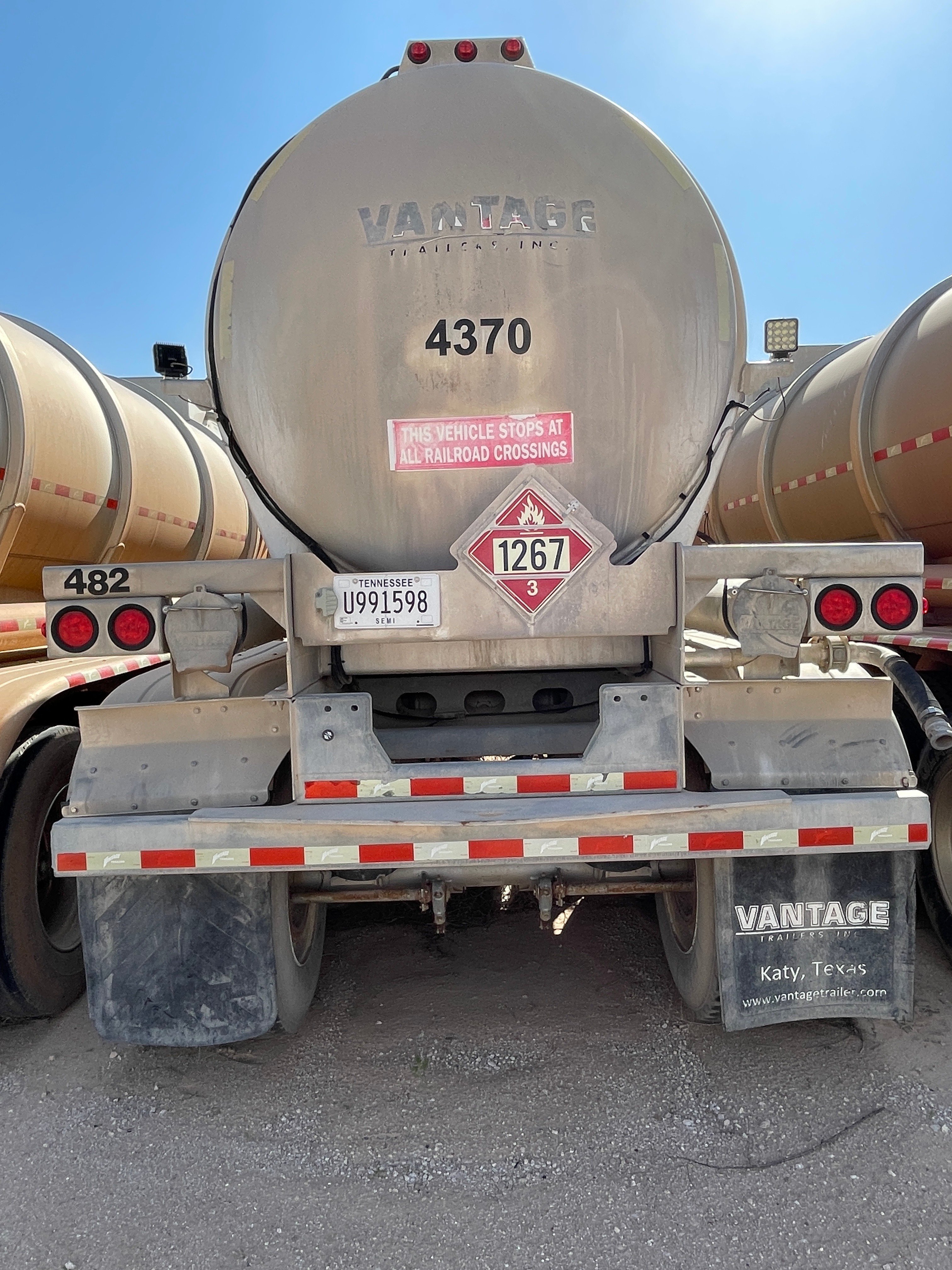 2015 Refurbished Vantage Crude Oil Tanker Trailer