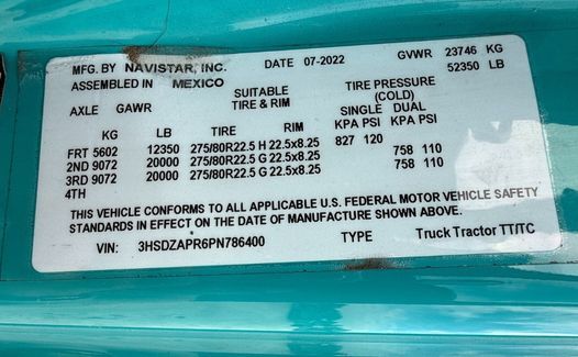 2023 International LT625 (TK6400)